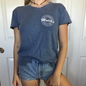 brandy melville malibu blue top